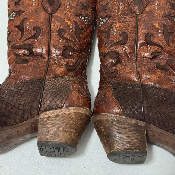 Corral Python Crystal Cross Boot 6.5 - Picture 10 of 14